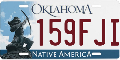 OK license plate 159FJI