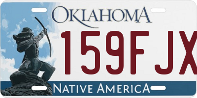 OK license plate 159FJX