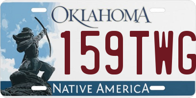 OK license plate 159TWG