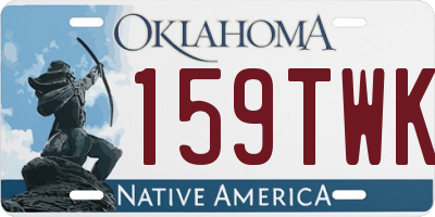 OK license plate 159TWK