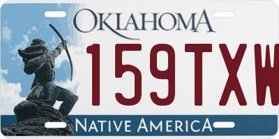 OK license plate 159TXW