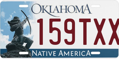 OK license plate 159TXX