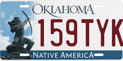 OK license plate 159TYK