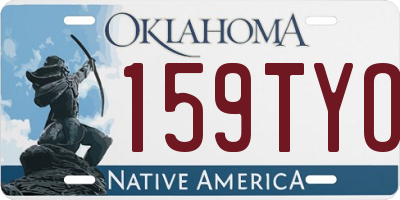 OK license plate 159TYO