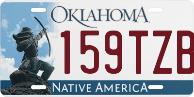 OK license plate 159TZB