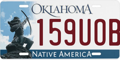 OK license plate 159UOB
