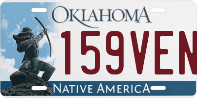 OK license plate 159VEN