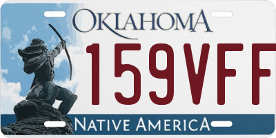 OK license plate 159VFF