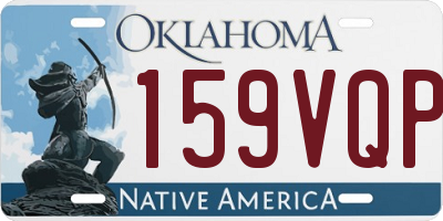 OK license plate 159VQP