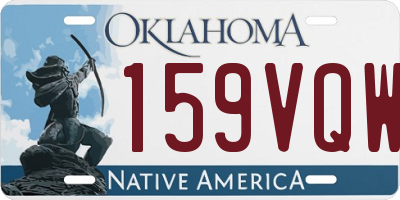 OK license plate 159VQW