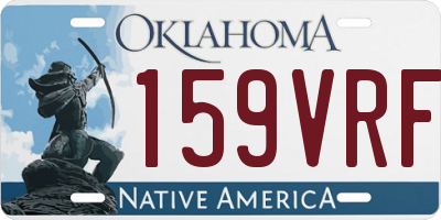 OK license plate 159VRF
