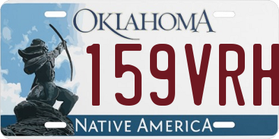 OK license plate 159VRH
