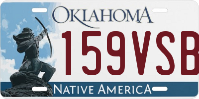 OK license plate 159VSB