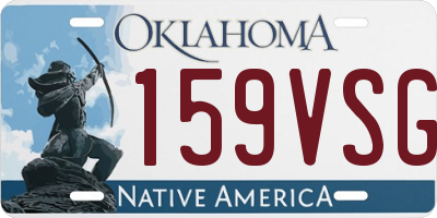 OK license plate 159VSG