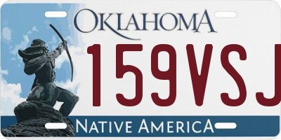OK license plate 159VSJ