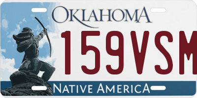 OK license plate 159VSM
