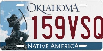 OK license plate 159VSQ