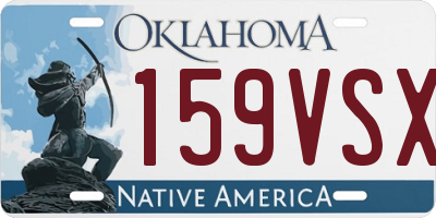OK license plate 159VSX