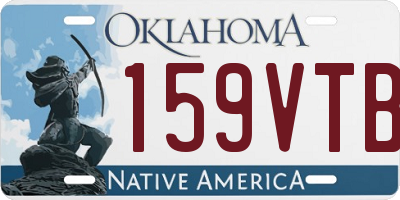 OK license plate 159VTB