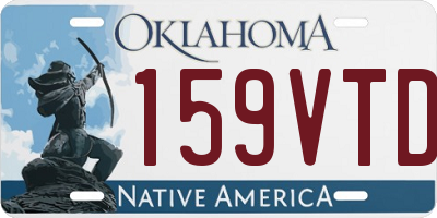 OK license plate 159VTD