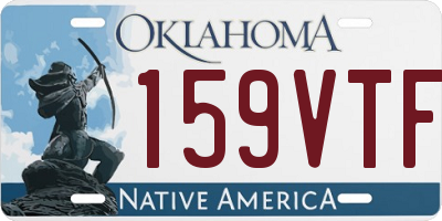 OK license plate 159VTF