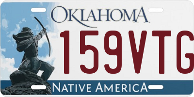OK license plate 159VTG