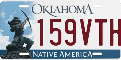 OK license plate 159VTH