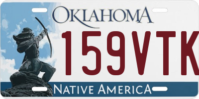 OK license plate 159VTK