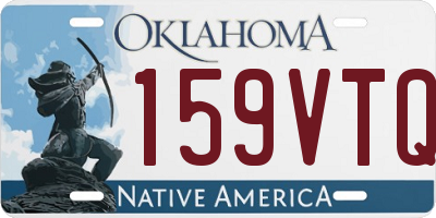 OK license plate 159VTQ