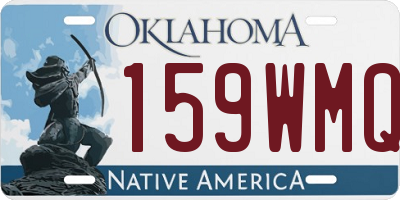 OK license plate 159WMQ