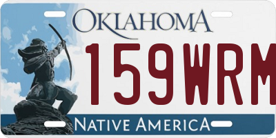 OK license plate 159WRM