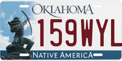 OK license plate 159WYL