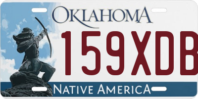 OK license plate 159XDB