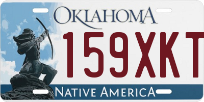 OK license plate 159XKT