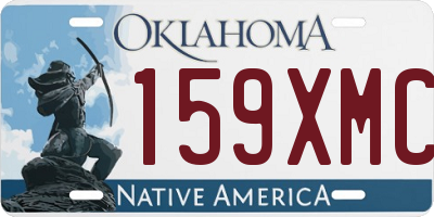 OK license plate 159XMC