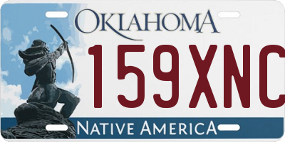 OK license plate 159XNC