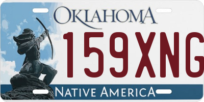 OK license plate 159XNG