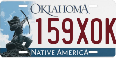 OK license plate 159XOK