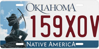 OK license plate 159XOV