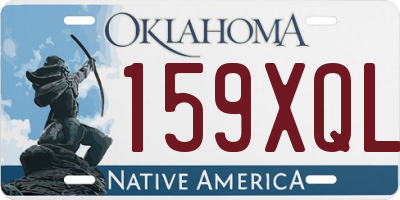 OK license plate 159XQL