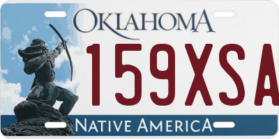 OK license plate 159XSA