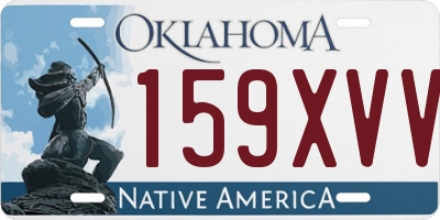 OK license plate 159XVV