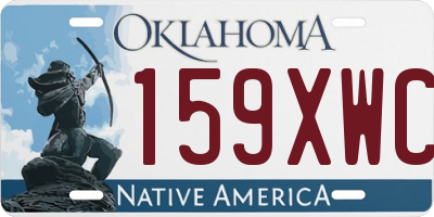 OK license plate 159XWC