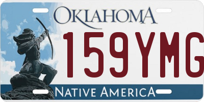 OK license plate 159YMG