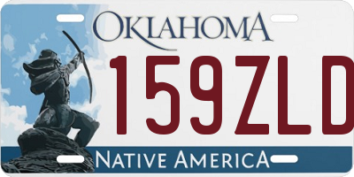 OK license plate 159ZLD