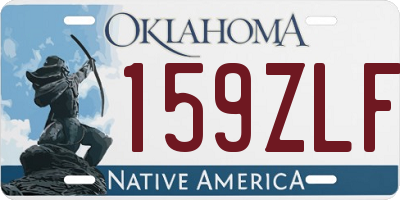 OK license plate 159ZLF