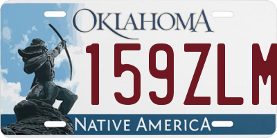 OK license plate 159ZLM