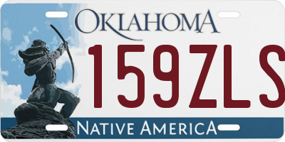 OK license plate 159ZLS