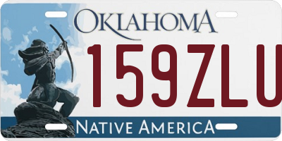 OK license plate 159ZLU