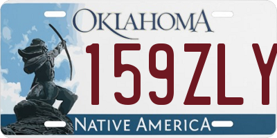OK license plate 159ZLY